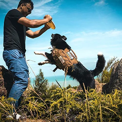 OneTigris – Mochila para perro de viaje de camping senderismo para perro mediano y grande