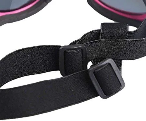 QUMY Dog Goggles Eye Wear Protection Waterproof Pet Sunglasses for Dogs About Over 15 lbs