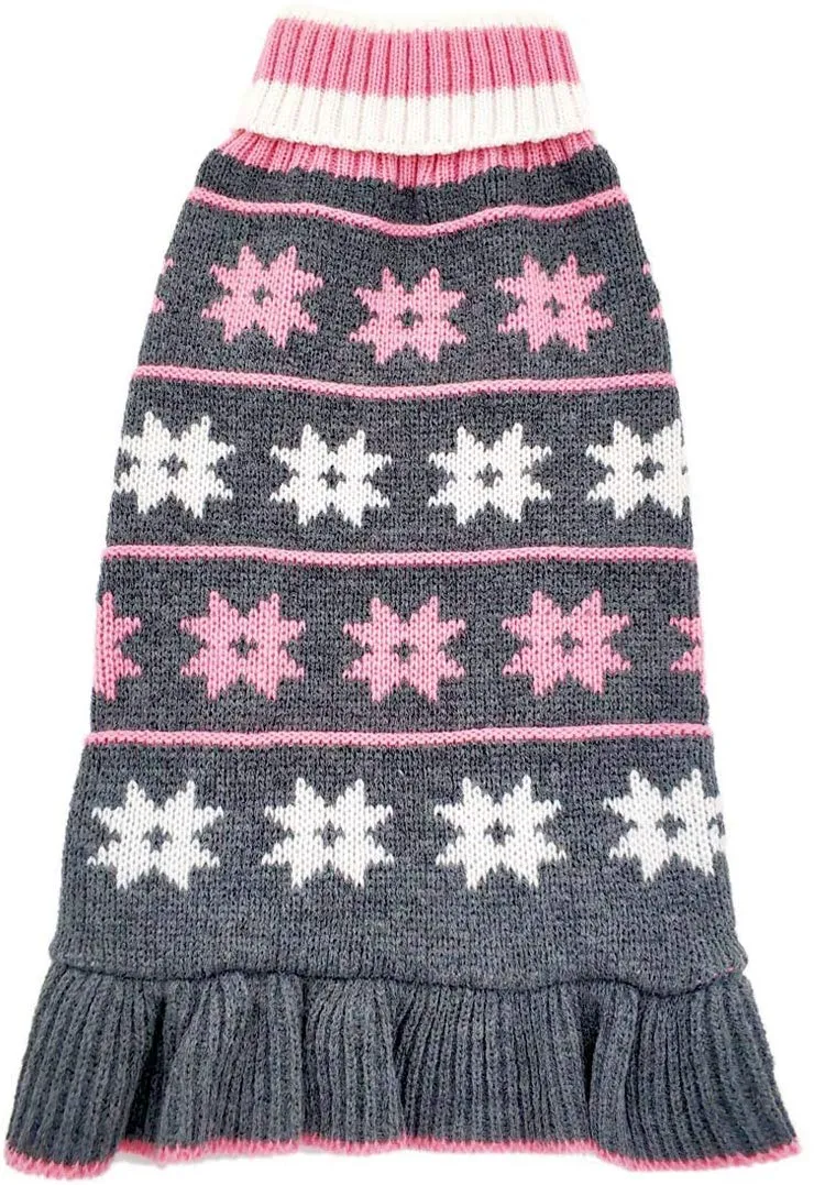 Kyeese - Suéter de cuello alto para perro, con agujero para la correa, ideal para otoño e invierno