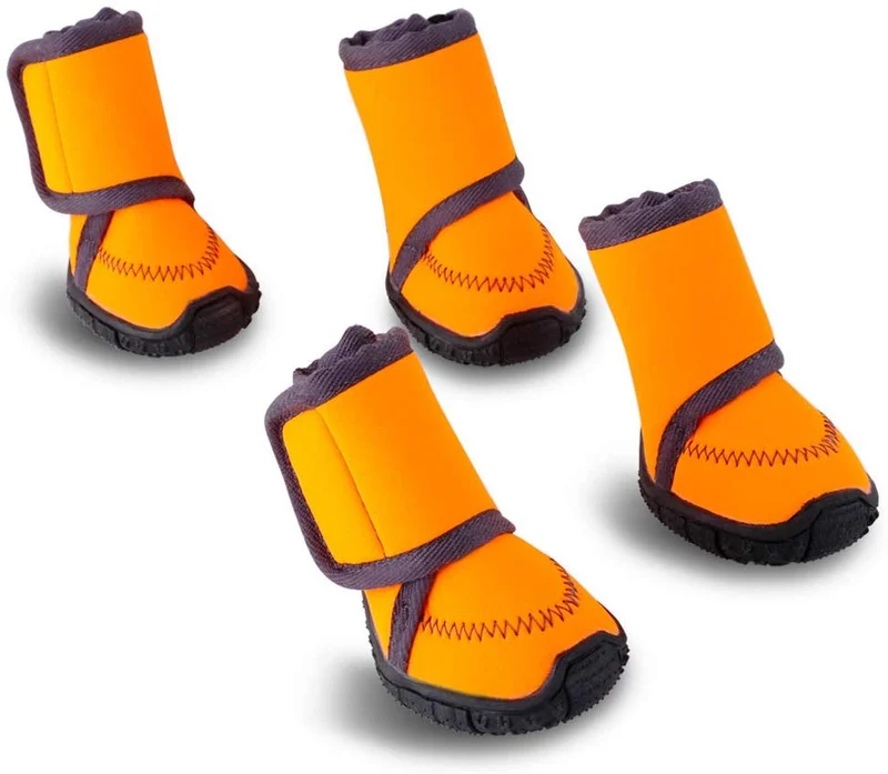 HaveGet - Zapatos impermeables para perro, correas ajustables y suela antideslizante resistente para todo tipo de clima, cómodos, fáciles de llevar, adecuados para perros pequeños, medianos y grandes