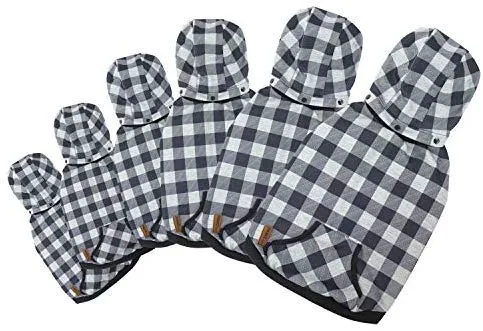 PAWZ grande perro tartán camisa Escudo Sudadera con Capucha Mascota Invierno Ropa suave y cálida