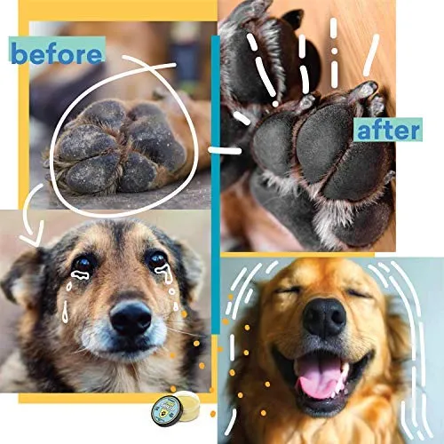 PetSupply - Bálsamo para patas de perro, protección natural para patas de perro y chupete para patas secas y agrietadas