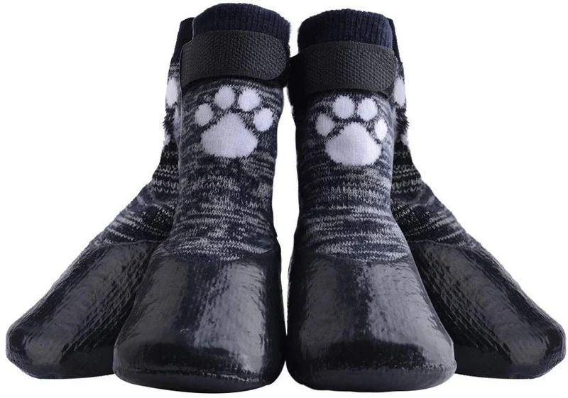 KOOLTAIL Dog Socks Anti Slip with Straps Traction Control Waterproof Paw Protector