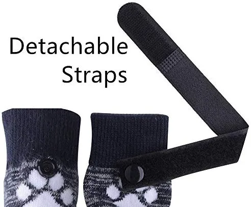 KOOLTAIL Dog Socks Anti Slip with Straps Traction Control Waterproof Paw Protector