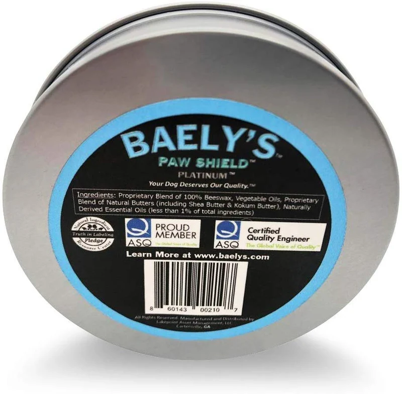 Cera para protección de bálsamo de patas de perro, el protector original fabricado en Estados Unidos, tamaño grande de 4 onzas, alivio para patas crudas o ásperas, protector de patas para almizcle, alivio secreto totalmente natural para patas calientes y