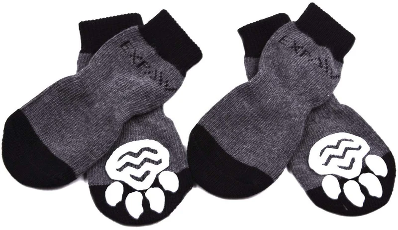 Calcetines antideslizantes para perros de Expawlorer, control de tracción para uso interior, protección de patas