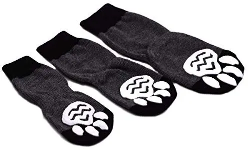 Calcetines antideslizantes para perros de Expawlorer, control de tracción para uso interior, protección de patas