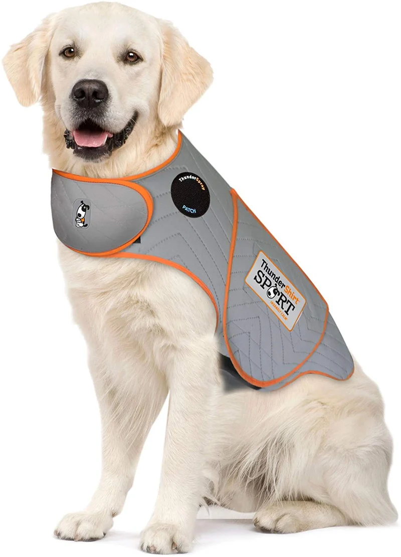 Thundershirt Sport Dog Anxiety Jacket | Vet Recommended Calming Solution Vest for Fireworks, Thunder, Travel, Separation