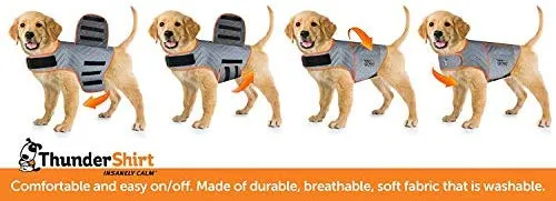 Thundershirt Sport Dog Anxiety Jacket | Vet Recommended Calming Solution Vest for Fireworks, Thunder, Travel, Separation