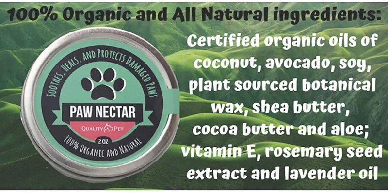 Cera para patas de perro, 100 % orgánica y natural, cura y repara patas heridas