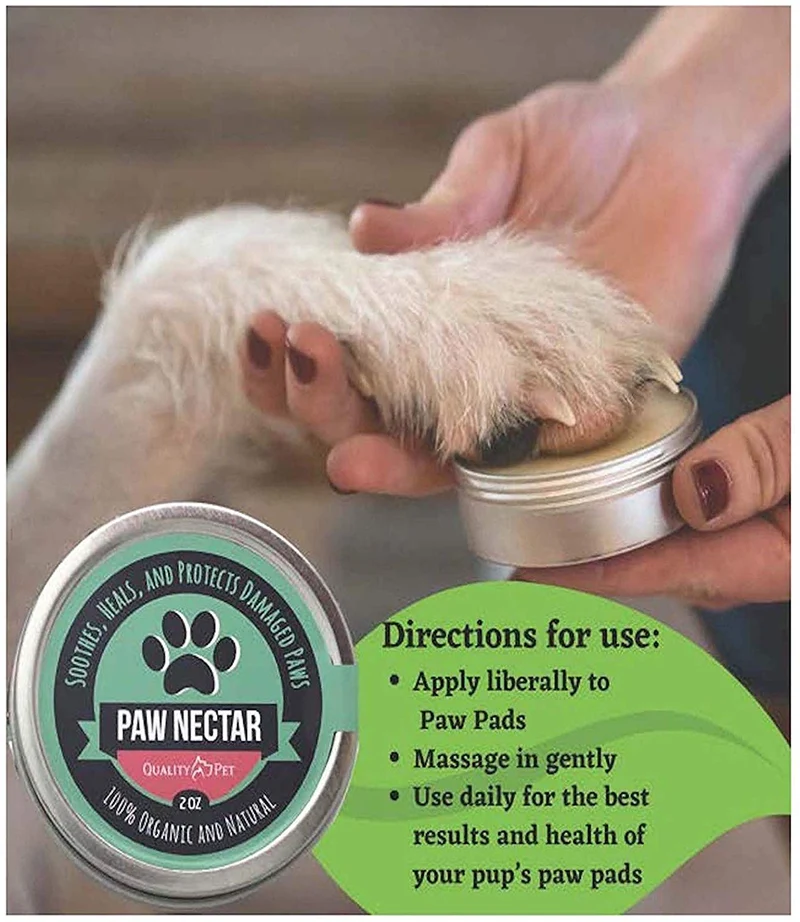 Cera para patas de perro, 100 % orgánica y natural, cura y repara patas heridas