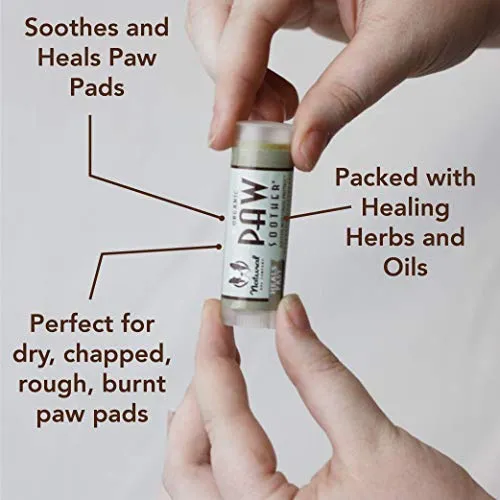 Natural Dog Company – Paw Soother | cura almohadillas secas, agrietadas, irritadas e irritadas, ingredientes orgánicos, totalmente naturales, fáciles de aplicar