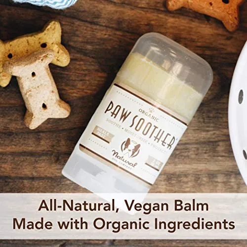 Natural Dog Company – Paw Soother | cura almohadillas secas, agrietadas, irritadas e irritadas, ingredientes orgánicos, totalmente naturales, fáciles de aplicar