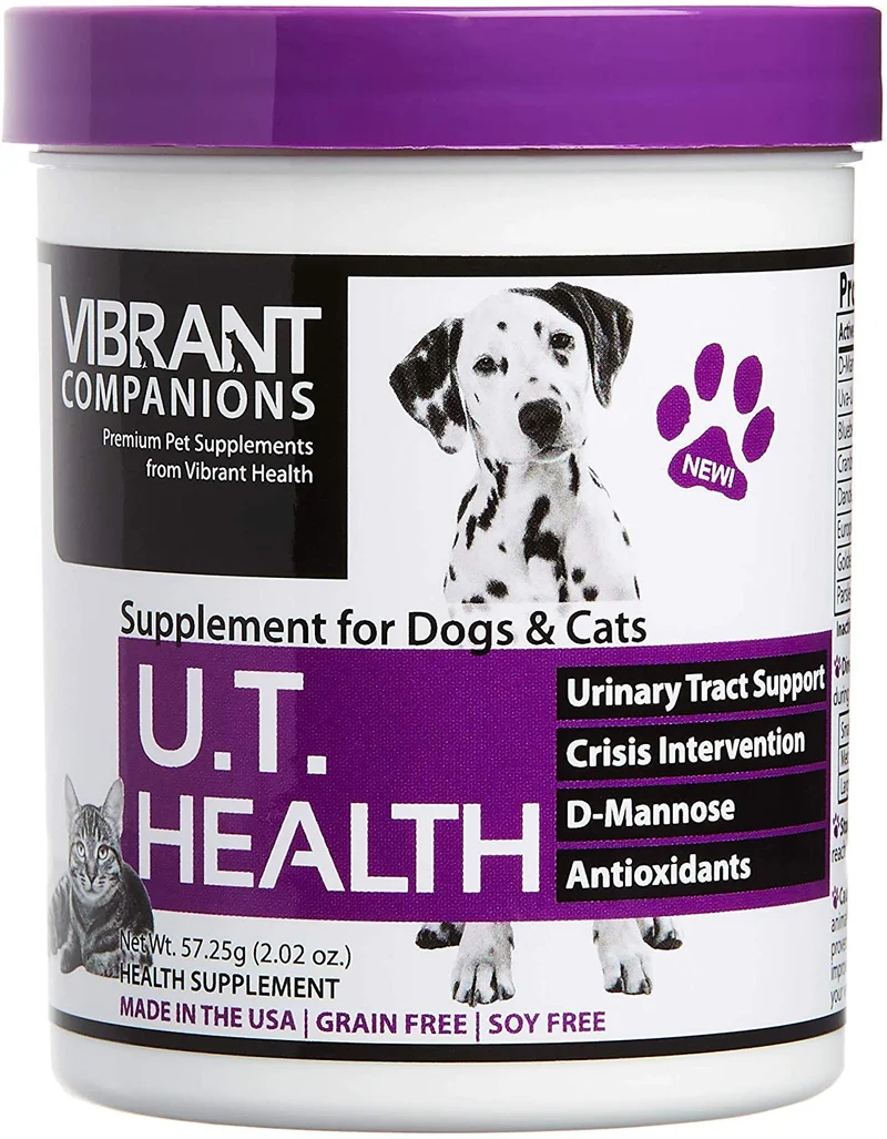 Vibrante Companions – U.T. Salud, una solución natural para problemas en perros & gatos urinarias, 2,02 oz
