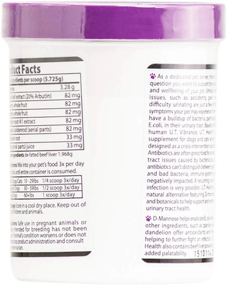 Vibrante Companions – U.T. Salud, una solución natural para problemas en perros & gatos urinarias, 2,02 oz