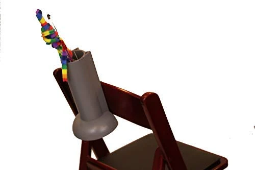Feline Ruff Cat Teaser - Soporte para pared La solución de almacenamiento de juguetes para gatos para organizar juguetes de varita para gatos. Pendiente de patente. (Gris)