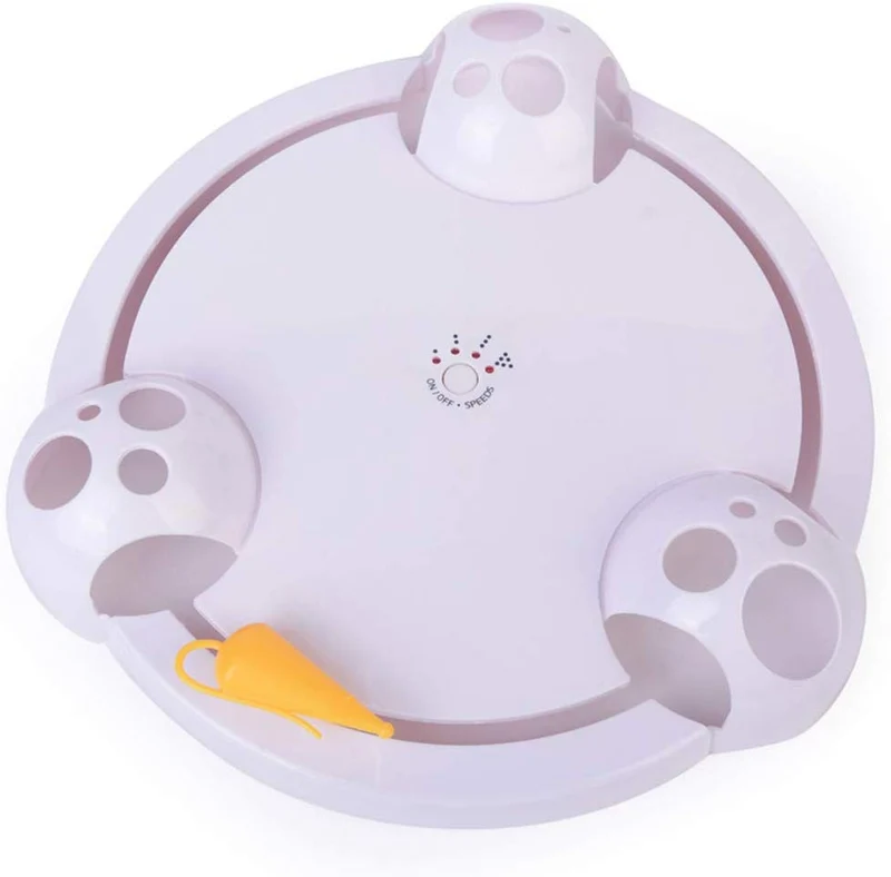 Juguete interactivo automático para gato o gatito, juguete electrónico ajustable con pilas