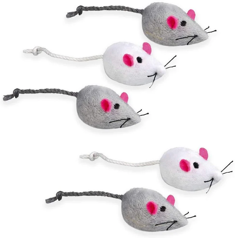 2 juguetes para gatos – Rattling Sound Thrills, promueve la agilidad, la coordinación – aumenta la caza natural, apuntar instinto – interactivo, duradero, seguro para masticar – divertido para horas