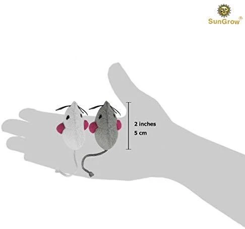 2 juguetes para gatos – Rattling Sound Thrills, promueve la agilidad, la coordinación – aumenta la caza natural, apuntar instinto – interactivo, duradero, seguro para masticar – divertido para horas