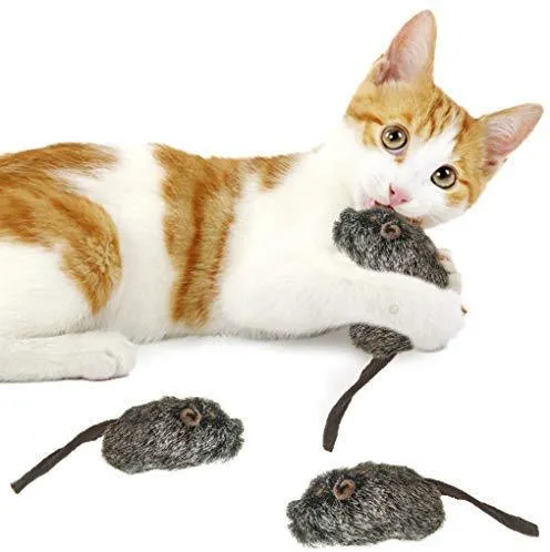 2 juguetes para gatos – Rattling Sound Thrills, promueve la agilidad, la coordinación – aumenta la caza natural, apuntar instinto – interactivo, duradero, seguro para masticar – divertido para horas