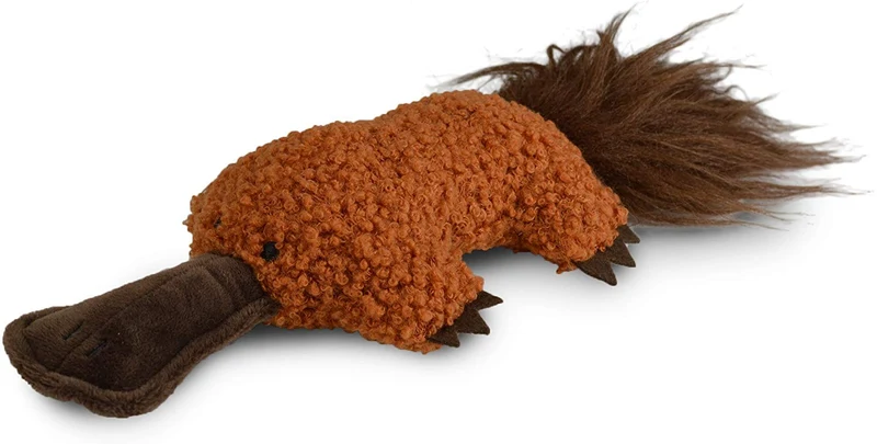 Nuestras mascotas 1400013857 OPB snagable Platypus gato Kicker, color café