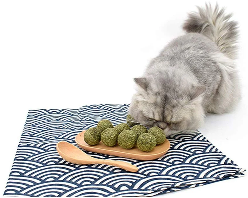 pethouzz comprimido Catnip, Cat Natural Catnip pelota Kitty Chew Toy (3 unidades)