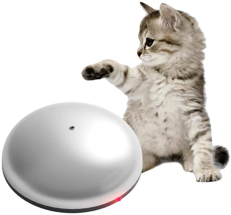Máquina de depilación para gatos y mascotas de DidPet – Robot de barrido divertido mini aspiradora y fregona automática, juguete interactivo para eliminar el pelo de mascotas en casa para suelos de interior (funciona con pilas)