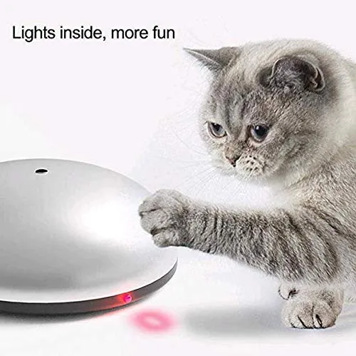 Máquina de depilación para gatos y mascotas de DidPet – Robot de barrido divertido mini aspiradora y fregona automática, juguete interactivo para eliminar el pelo de mascotas en casa para suelos de interior (funciona con pilas)