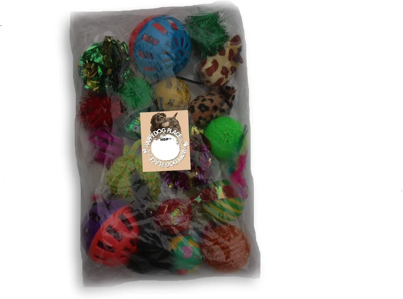 HDP - Bolsa de juguetes para gatos, 20 unidades