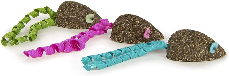 SmartyKat Magic - Juego de 3 ratones comprimidos para gatos