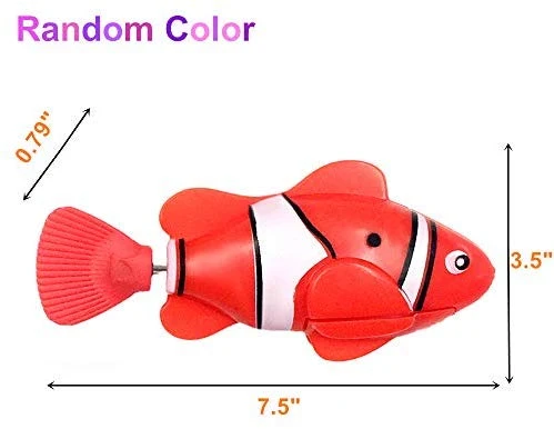 WoLover - Robot de natación interactivo para gatos y perros con luz LED, juguete de natación para estimular los instintos de su mascota cazador, activado en agua mágico juguete eléctrico – 2 piezas
