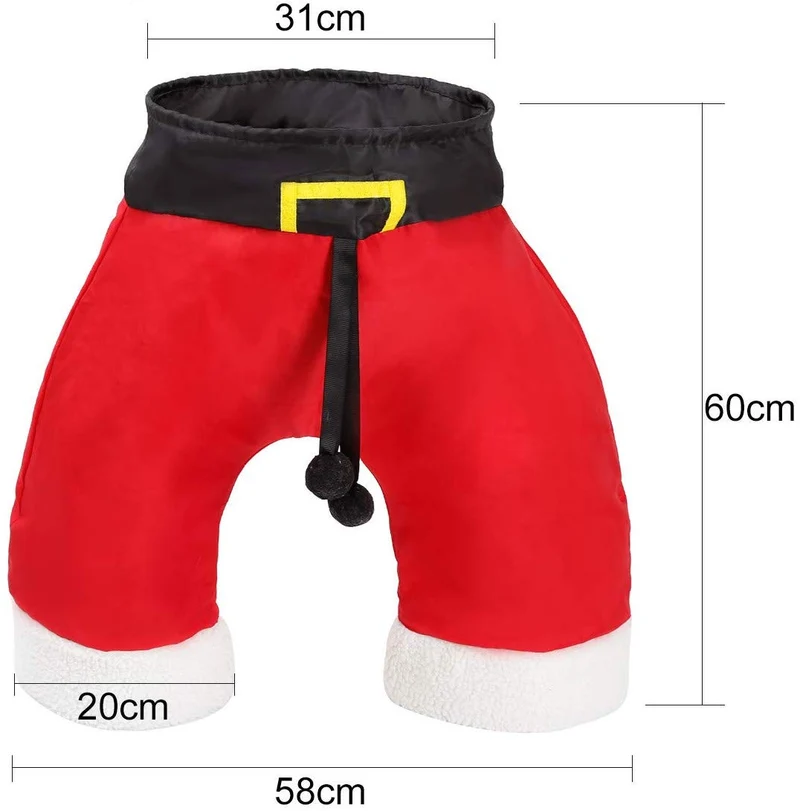 Túnel plegable para gatos de LAPOND, 3 vías, juguete para gatos, túnel de Navidad, pantalones de Papá Noel, tubo para gatos, gran juguete para gatos y conejos