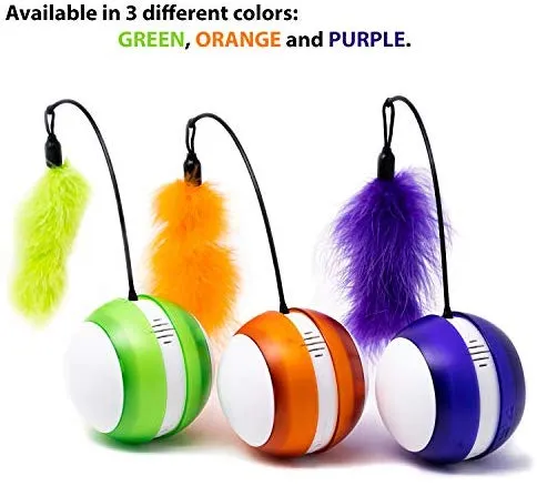 Flospoint 2019 New Cat Toys Sounding Interactive Smart Automatic Cats Toy Electronic Wicked Ball