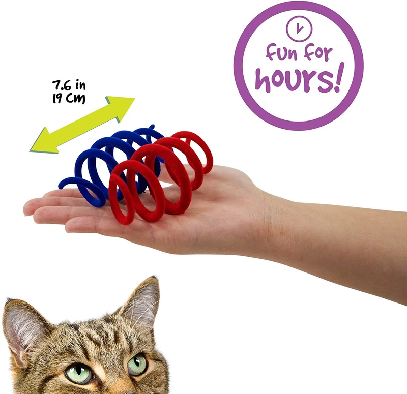 Pet Craft Supply Velvety Springy Thingy Irresistible Spring Cat Toys (2 unidades)