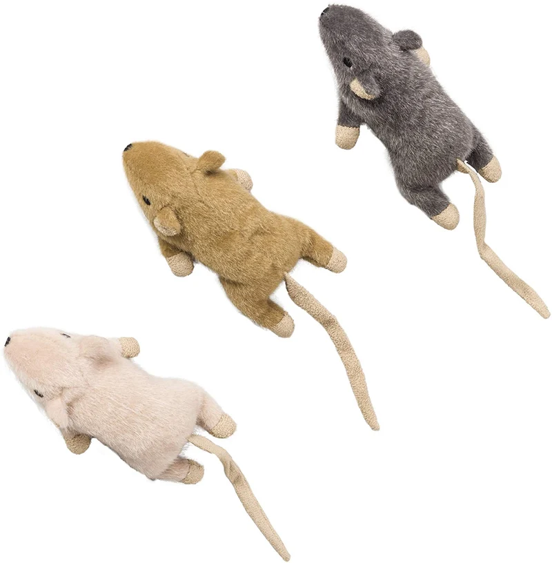 Ética mascotas 52083 plana mouse Frankie Catnip juguetes