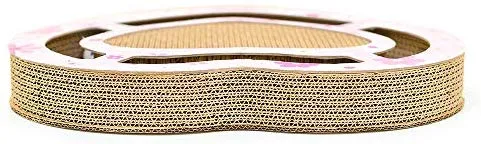 Nittis - Rascador con forma de corazón, juguete para gatos, bolas interactivas, juguetes para gatos, rascador de lujo para gatos, poste de cartón para rascar gatos