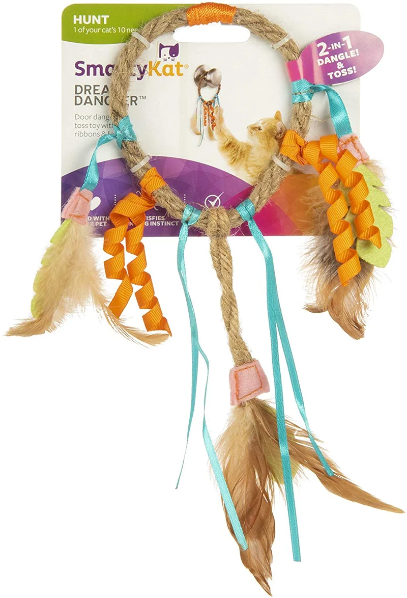 SmartyKat Dream Dangler Jute and Feather Cat Toy