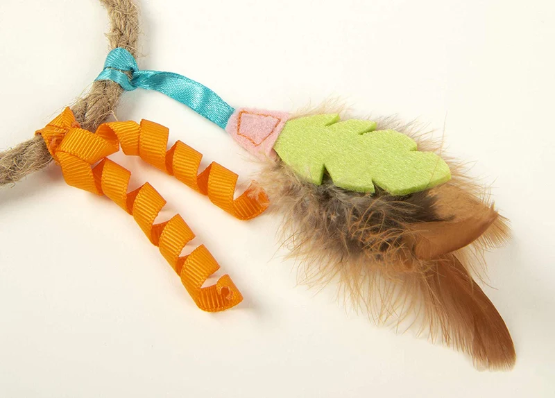 SmartyKat Dream Dangler Jute and Feather Cat Toy