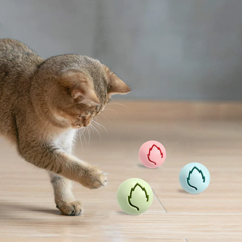 Juguetes de pelota de gato Vevins, 3 unidades de linterna, pelota de gato interactiva, juguetes de gatito