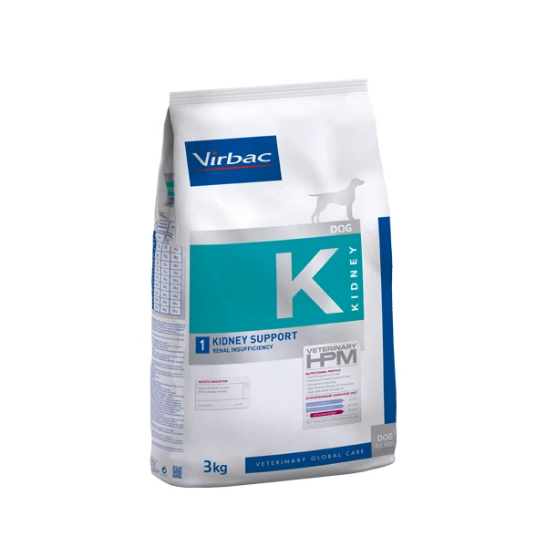 Virbac Ração Seca Vet Hpm Adult Diets K1 Kidney Suport Dog 3Kg