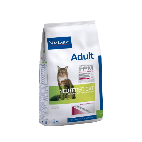 Virbac Ração Seca HPM Adult Neutered Cat 3Kg