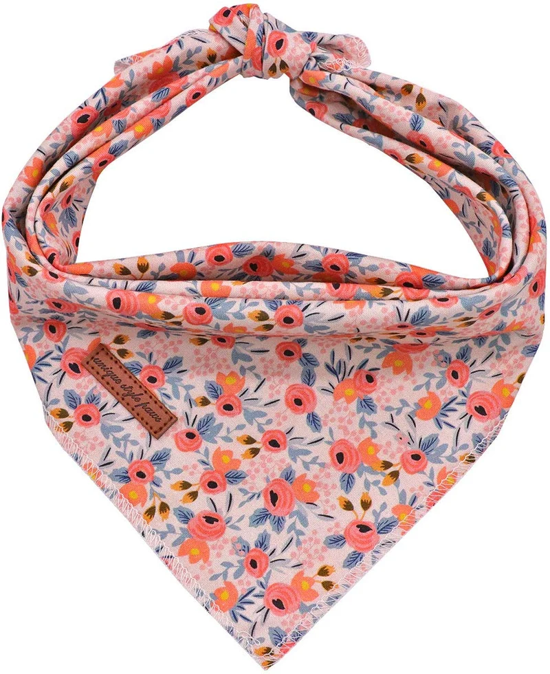 Pañuelos de estilo único para perro, 1 pañuelo lavable de algodón triangular para perros y gatos pequeños, medianos y grandes.