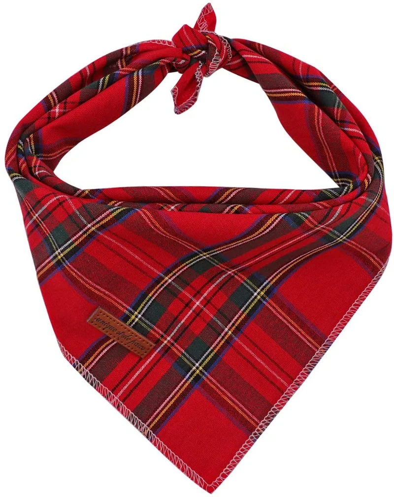 Pañuelos de estilo único para perro, 1 pañuelo lavable de algodón triangular para perros y gatos pequeños, medianos y grandes.