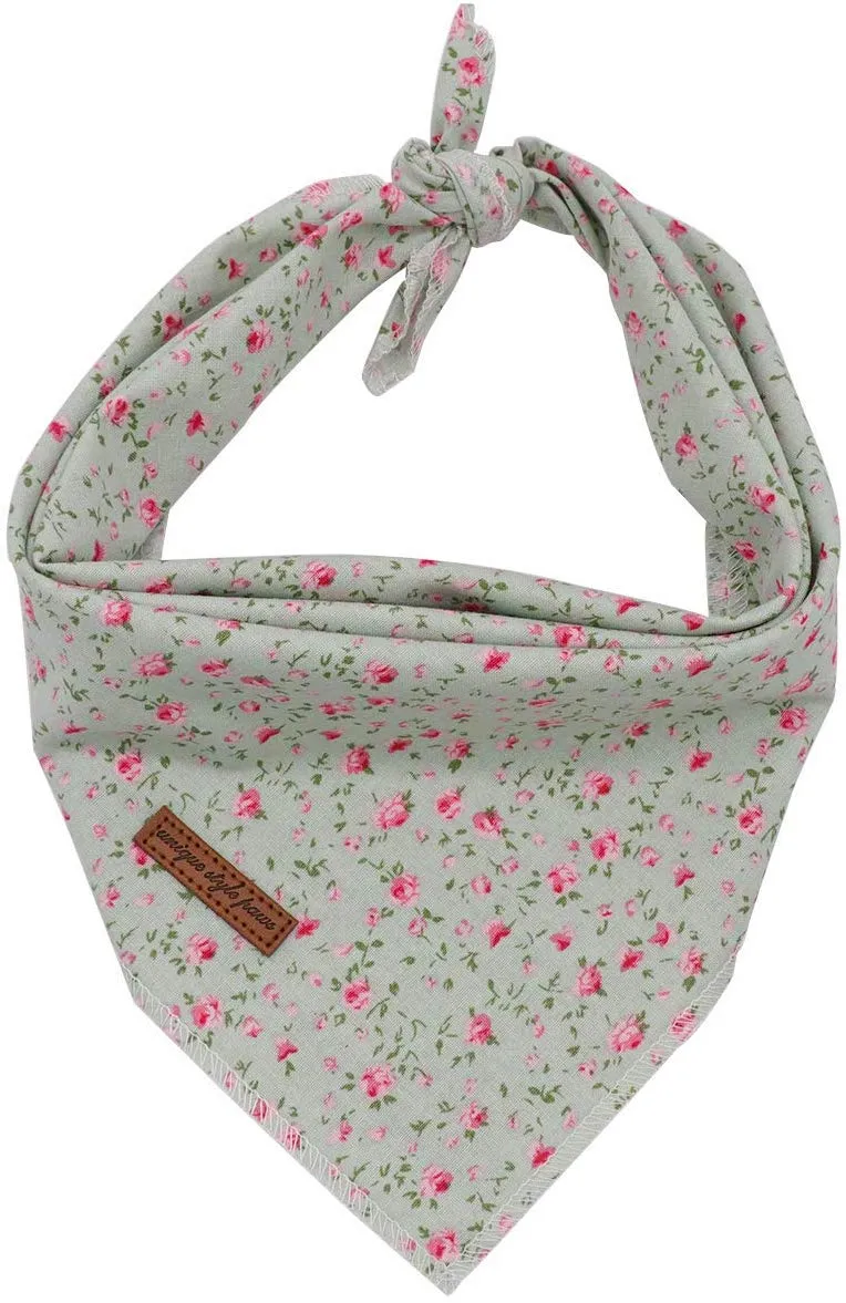 Pañuelos de estilo único para perro, 1 pañuelo lavable de algodón triangular para perros y gatos pequeños, medianos y grandes.