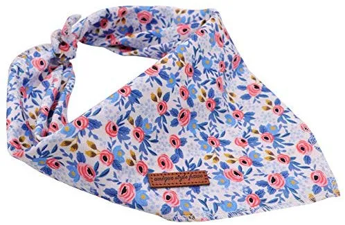 Pañuelos de estilo único para perro, 1 pañuelo lavable de algodón triangular para perros y gatos pequeños, medianos y grandes.