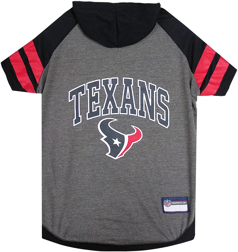 NFL sudadera con capucha tee para perros y gatos. | Fútbol perro sudadera con capucha playera disponible en todos los equipos de 32 NFL. | cuttest Deportes mascota Camisa con capucha. Disponible en Tamaño Pequeño, Mediano, Grande y X-Small con su nombre d
