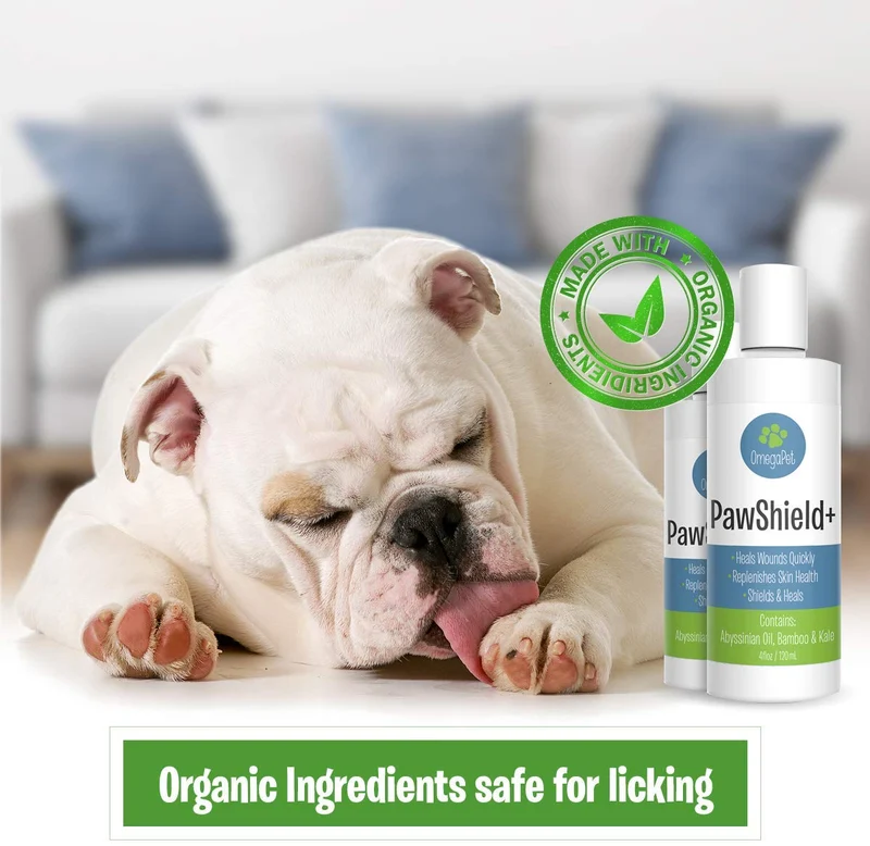 Bálsamo natural para patas de perro, huella y nariz para perros que cura 3 veces más rápido que las cremas, suero para calmar las patas para una curación rápida de las nariz y las patas agrietadas en seco, perfecto para el calor y la nieve + protección co