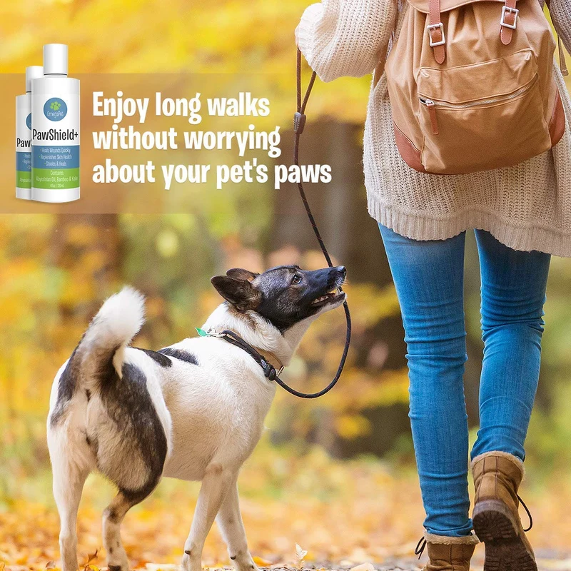 Bálsamo natural para patas de perro, huella y nariz para perros que cura 3 veces más rápido que las cremas, suero para calmar las patas para una curación rápida de las nariz y las patas agrietadas en seco, perfecto para el calor y la nieve + protección co