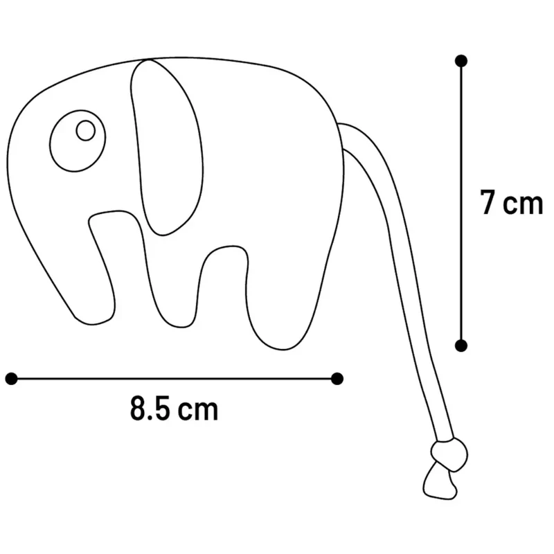 Juguete Gato Blaro Elefante Azul 8,5X5X7 cm