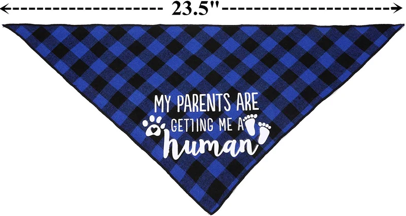 JPB My Parents are Getting Me a Human2 Pack Bandana para perro con revelación de género